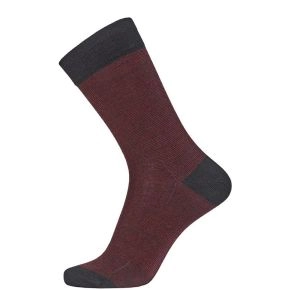 Egtved Twin Sock Uldstrømper Rød Str. 45-48 - Sokker str. 47