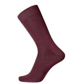 Mørkerøde Egtved Twin Sock Uldstrømper Str. 40-45 - Sokker str. 43