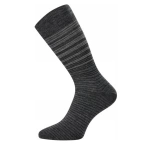 Grå Egtved uldsokker med striber - Mænd