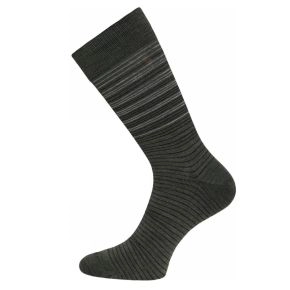 Grønne Egtved uldsokker med striber - 