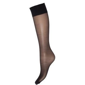 2-pak Nearly Black Decoy Silk Look knæstrømper str. 37-41 - Nylonstrømper