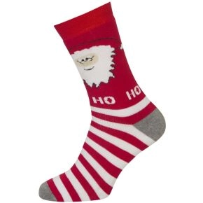 Julestrømper Med Julemand Vinterstrik Str. 35-38 - Sokker str. 35