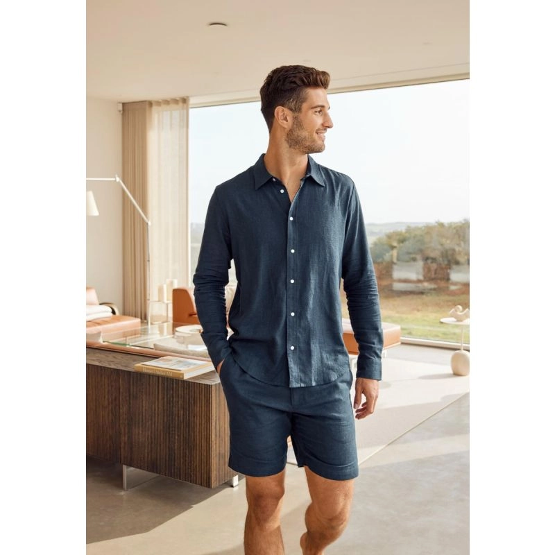 Bambus & hørshorts til mænd, JBS of Denmark, Navy